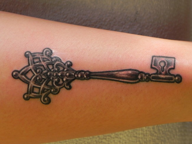 Gothic Key Tattoo